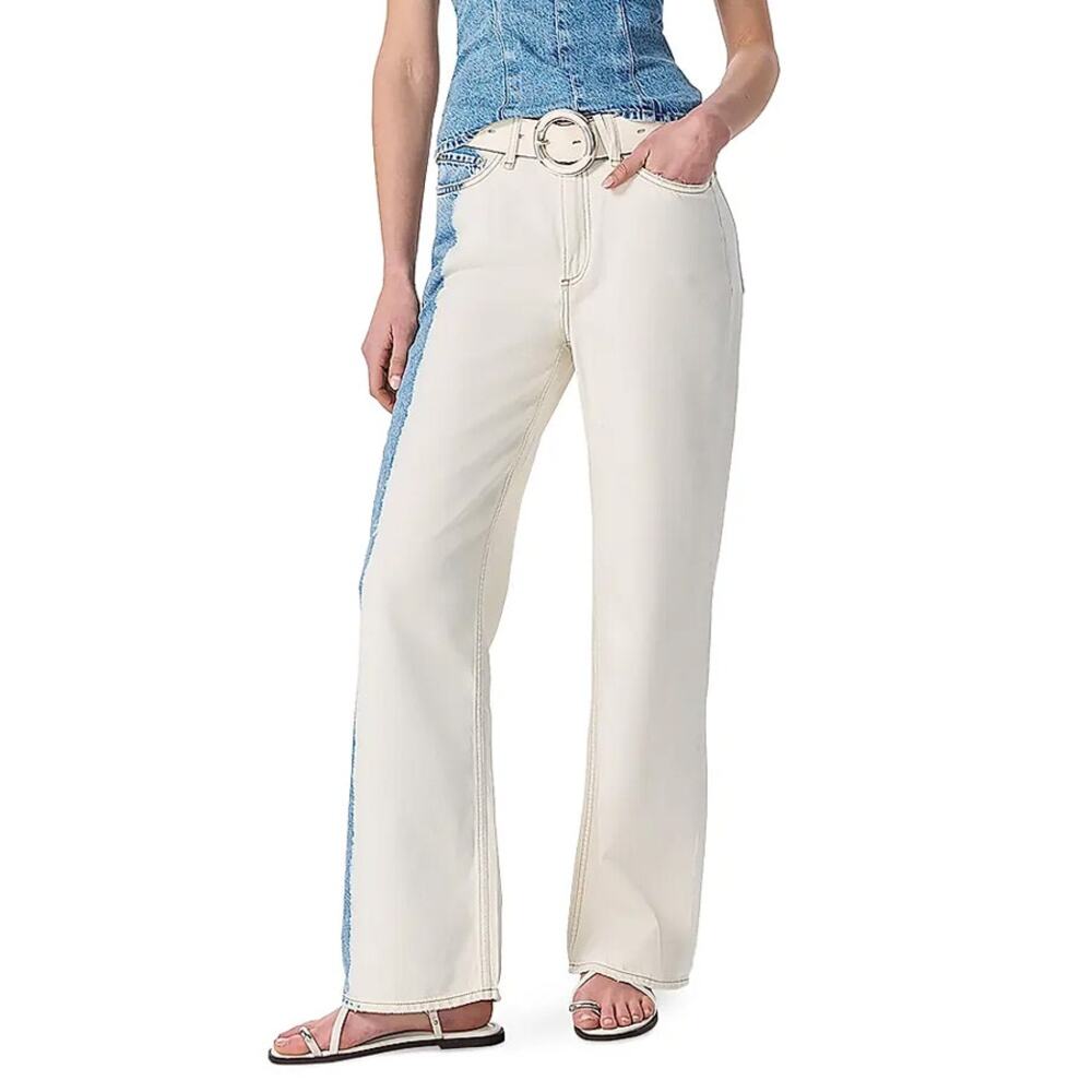 Rag & Bone Featherweight Logan Wide Leg Jeans CUSTOMIZED Size 24